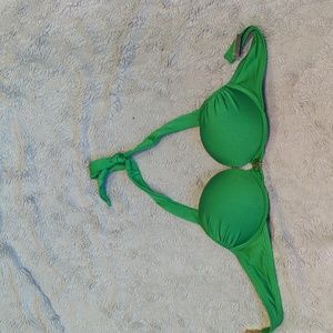 Green double push up bikini top, Victoria's Secret